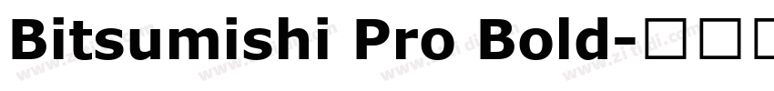 Bitsumishi Pro Bold字体转换